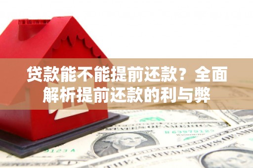 万峦贷款能不能提前还款？全面解析提前还款的利与弊