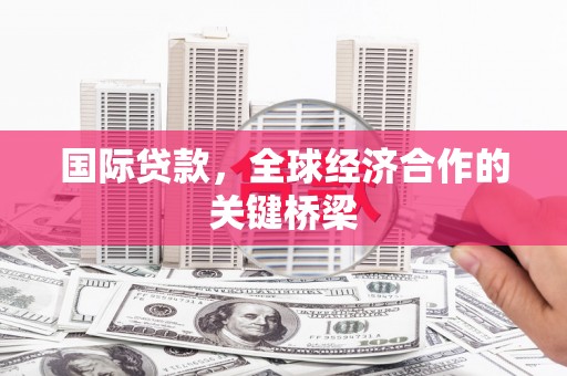万峦国际贷款，全球经济合作的关键桥梁