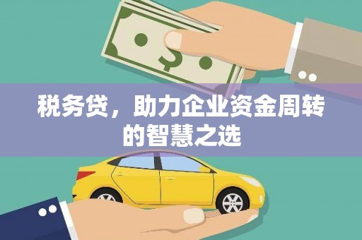 万峦税务贷，助力企业资金周转的智慧之选