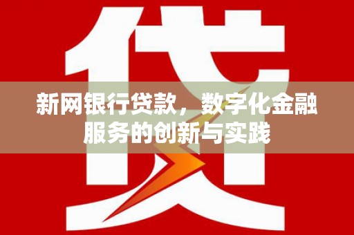 万峦新网银行贷款，数字化金融服务的创新与实践