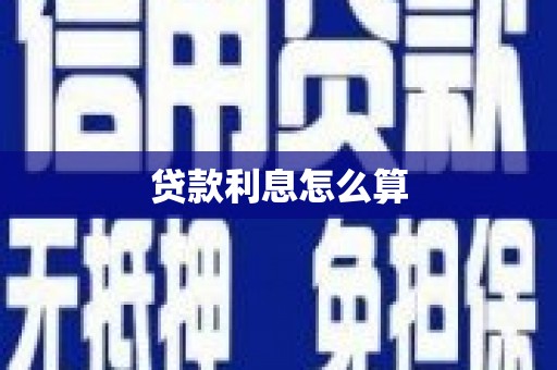 万峦贷款利息怎么算