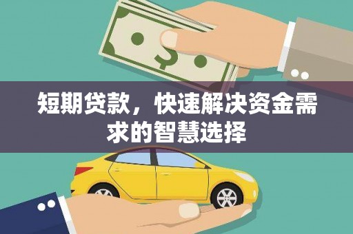万峦短期贷款，快速解决资金需求的智慧选择
