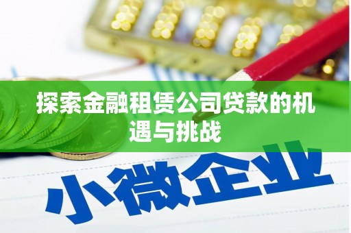 万峦探索金融租赁公司贷款的机遇与挑战