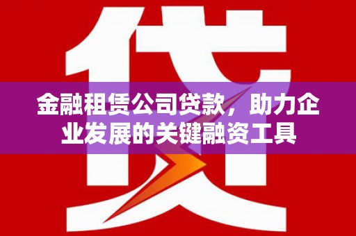 万峦金融租赁公司贷款，助力企业发展的关键融资工具