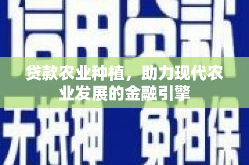 万峦贷款农业种植，助力现代农业发展的金融引擎