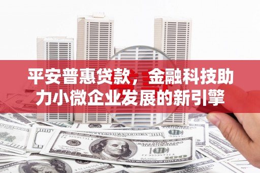 万峦平安普惠贷款，金融科技助力小微企业发展的新引擎