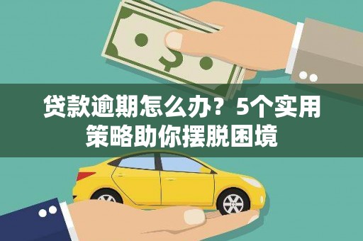 万峦贷款逾期怎么办？5个实用策略助你摆脱困境