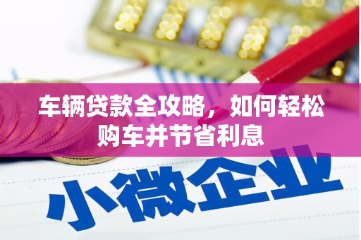 万峦车辆贷款全攻略，如何轻松购车并节省利息