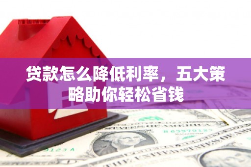 万峦贷款怎么降低利率，五大策略助你轻松省钱
