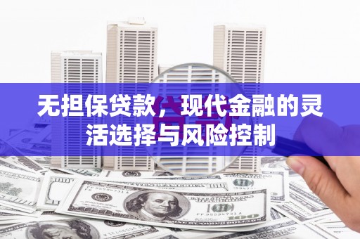 万峦无担保贷款，现代金融的灵活选择与风险控制