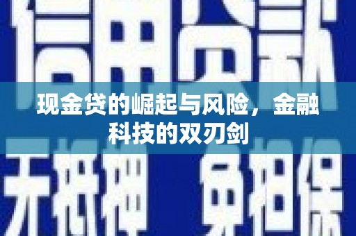 万峦现金贷的崛起与风险，金融科技的双刃剑