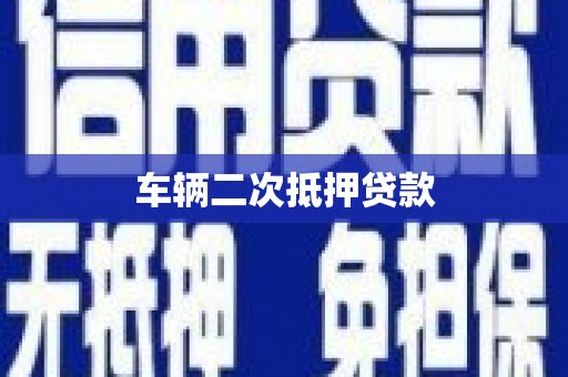 万峦车辆二次抵押贷款