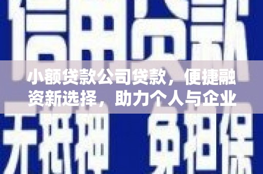 万峦小额贷款公司贷款，便捷融资新选择，助力个人与企业成长