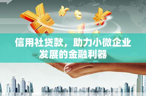 万峦信用社贷款，助力小微企业发展的金融利器