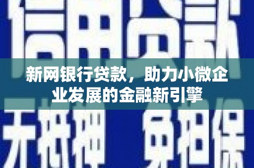 万峦新网银行贷款，助力小微企业发展的金融新引擎