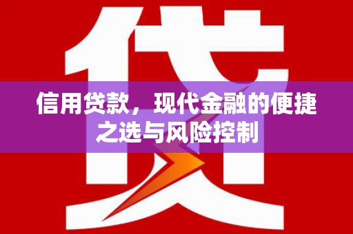 万峦信用贷款，现代金融的便捷之选与风险控制