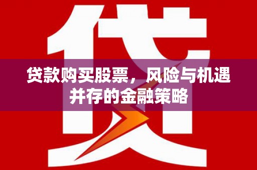 万峦贷款购买股票，风险与机遇并存的金融策略
