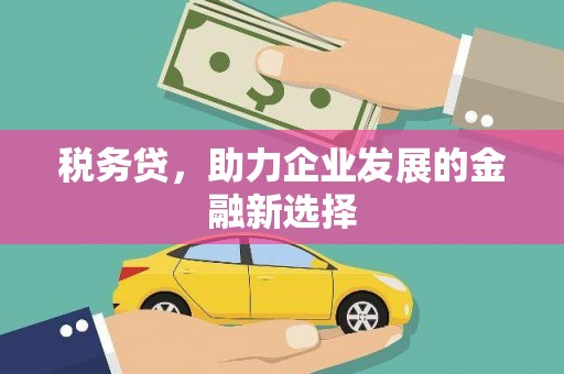 万峦税务贷，助力企业发展的金融新选择