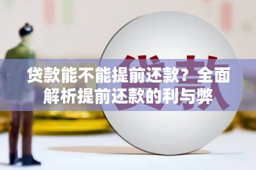 万峦贷款能不能提前还款？全面解析提前还款的利与弊