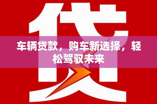 万峦车辆贷款，购车新选择，轻松驾驭未来
