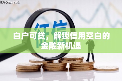 万峦白户可贷，解锁信用空白的金融新机遇