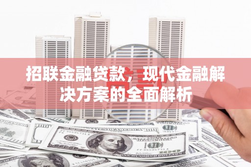 万峦招联金融贷款，现代金融解决方案的全面解析