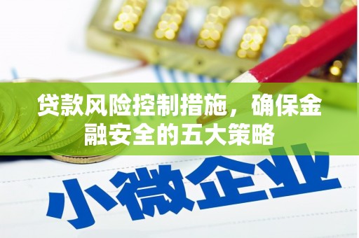 万峦贷款风险控制措施，确保金融安全的五大策略