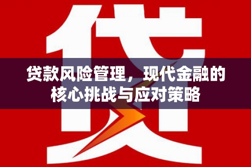 万峦贷款风险管理，现代金融的核心挑战与应对策略