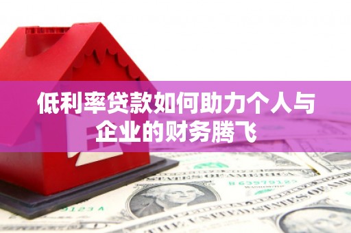 万峦低利率贷款如何助力个人与企业的财务腾飞