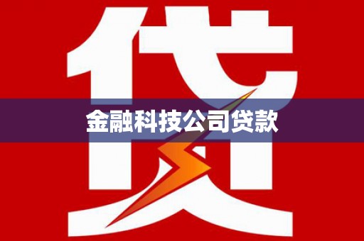 万峦金融科技公司贷款