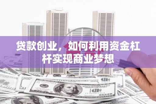 万峦贷款创业，如何利用资金杠杆实现商业梦想
