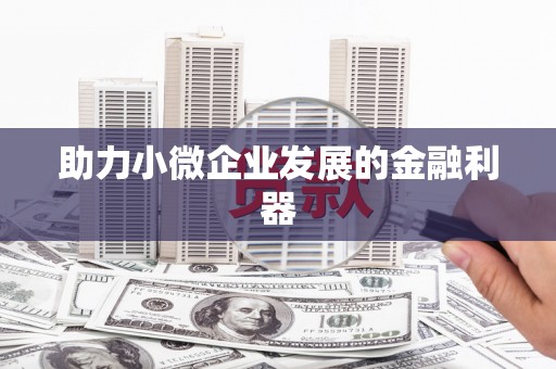 万峦助力小微企业发展的金融利器