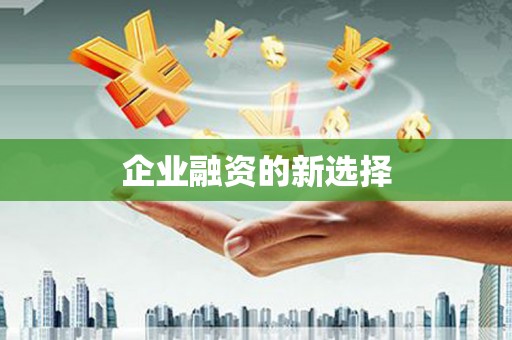 万峦企业融资的新选择