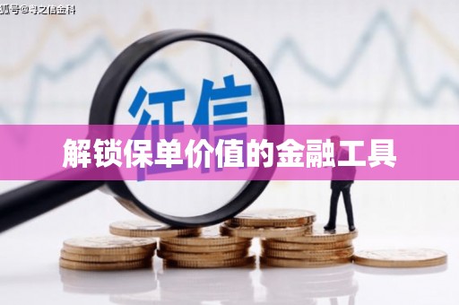 万峦解锁保单价值的金融工具