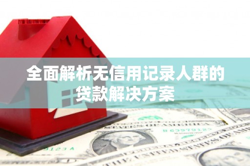 万峦全面解析无信用记录人群的贷款解决方案