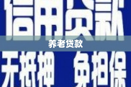 万峦养老贷款